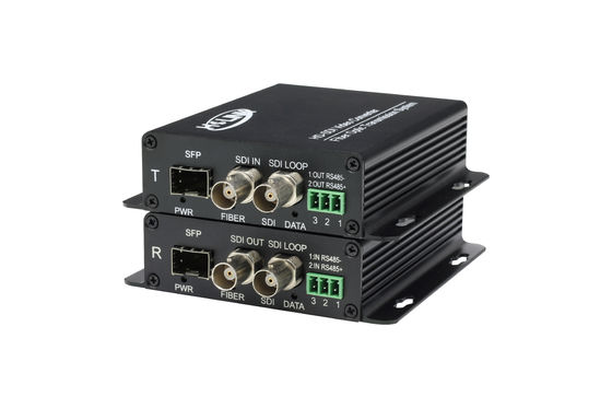 China 2 channel Self - adaptive HD SDI to Fiber Converter Support SMPTE292M signal SM / MM Fiber type supplier