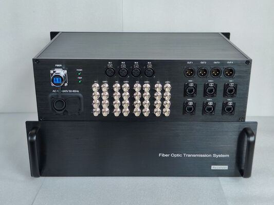 China 16 Channels 4K 12G SDI Video Fiber Transmission System with XLR Audio, 10GB Network, CNlinko Dual LC Fiber Connector supplier