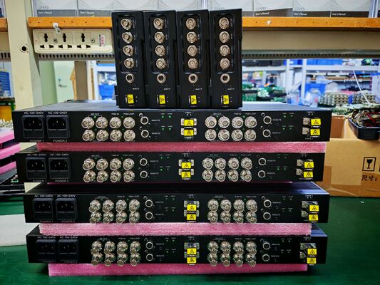 China Remote Control 4K Fiber Optic Converter with 12G SDI PGM supplier