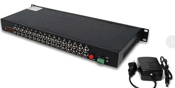 China Chassis Full HD  16 Channel 3G-SDI Fiber Converter with rs485 Single Mode FC  optical extender supplier