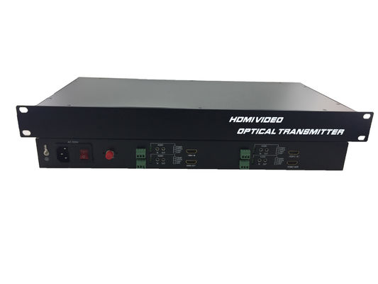 China 4channel lossless fiber optic extender up to 1920*1200p 60hz HDMI Video Converter over single mode supplier