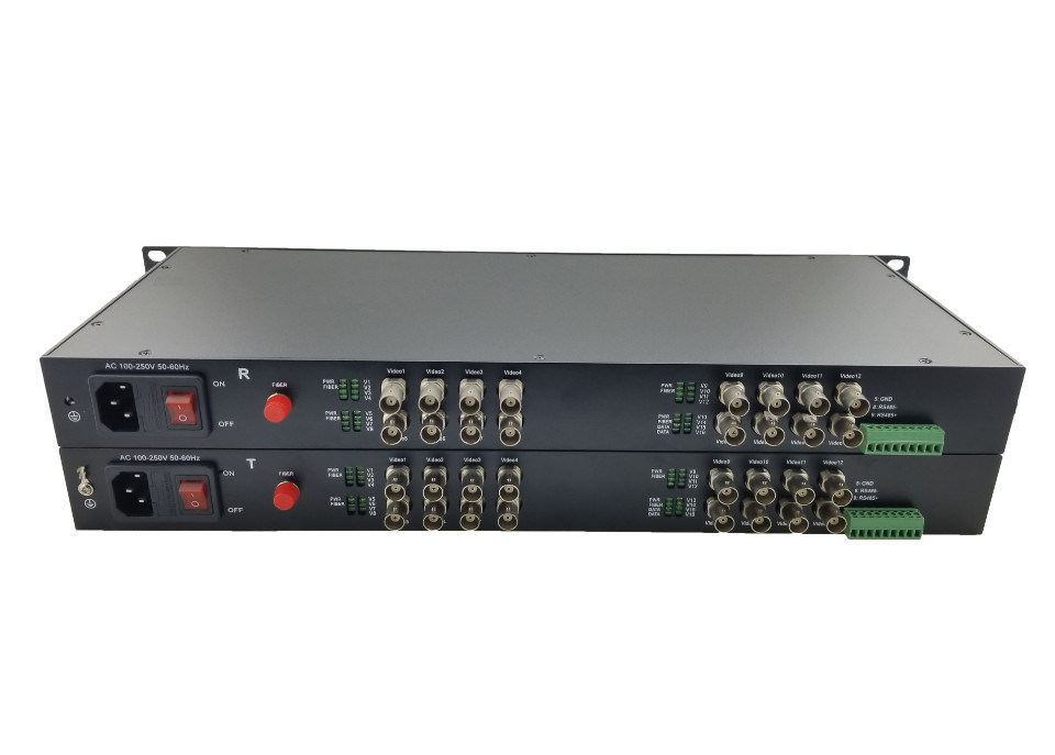 1CH - 64CH cctv video transmitter and receiver CVI TVI AHD Fiber ...
