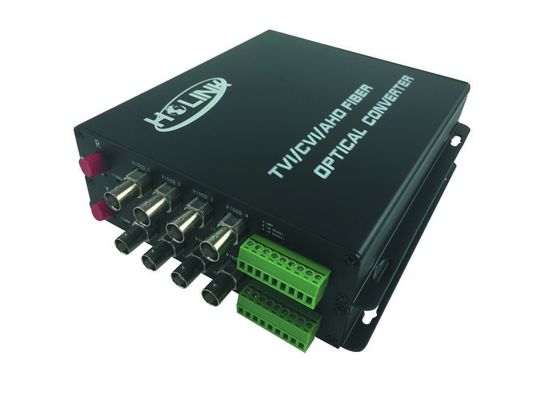 4ch  video + 1 return data fiber optic video converter , 1 ~ 64 channels bnc to fiber converter supplier