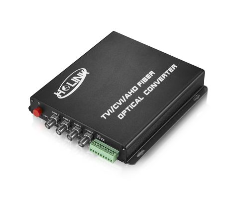 HDTVI AHD HDCVI Video to Fiber Converter  for 720P/960P/1080P ，Non-compression，10-80KM,SC FC ST fiber connector supplier