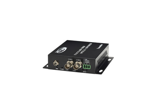 Full HD TVI/AHD/HD CVI fiber optical converter 2  channels HD coaxial Fiber video converter supplier