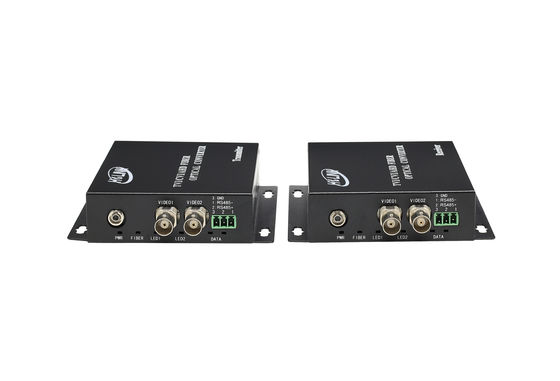 Full HD TVI/AHD/HD CVI fiber optical converter 2  channels HD coaxial Fiber video converter supplier