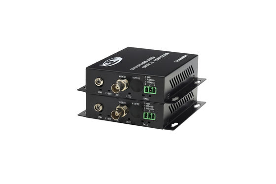 sdi to fiber optic converter 2 Channel HD 1080p Video Converter With 1 Channel RS485 Data 20Km Transmission Distance supplier