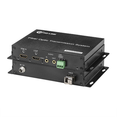 4K60Hz HD-MI Video to Fiber Converter With KVM, 3.5mm Audio, RS485/RS232 Data supplier