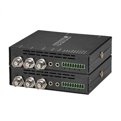 Multi-function 12G SDI Fiber Converter with Loop Output, Tally, RS232/485 Data, 3.5 Audio supplier