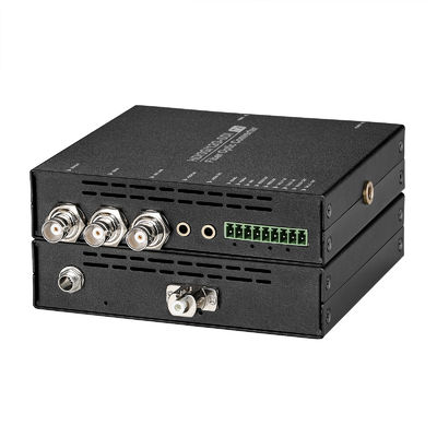 Multi-function 12G SDI Fiber Converter with Loop Output, Tally, RS232/485 Data, 3.5 Audio supplier
