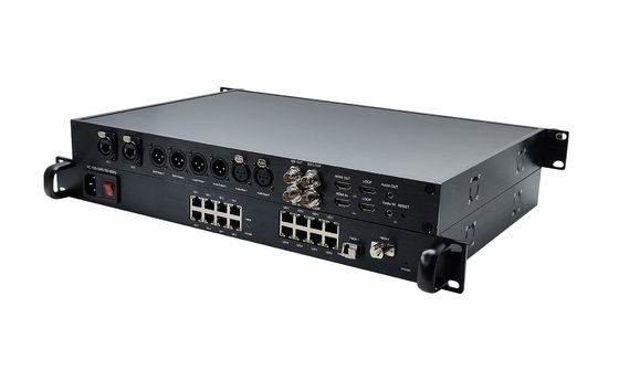 12G SDI Video Transmission with XLR Audio & Ethernet Over Single Fiber to Convert supplier