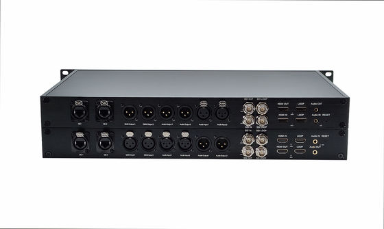 12G SDI Video Transmission with XLR Audio & Ethernet Over Single Fiber to Convert supplier