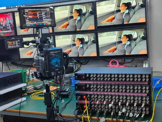Rack Mounted 12G SDI Video to Fiber Converter with 16 Channels and LC Connector for SMPTE and UHDTV supplier