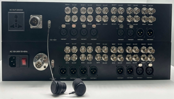 12 Channel 3G-SDI to Fiber Converter with 8CH XLR Audio, Lemo Connector, including Transmitter and Receiver supplier