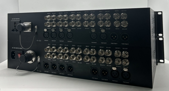 12 Channel 3G-SDI to Fiber Converter with 8CH XLR Audio, Lemo Connector, including Transmitter and Receiver supplier