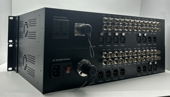12 Channel 3G-SDI to Fiber Converter with 8CH XLR Audio, Lemo Connector, including Transmitter and Receiver supplier
