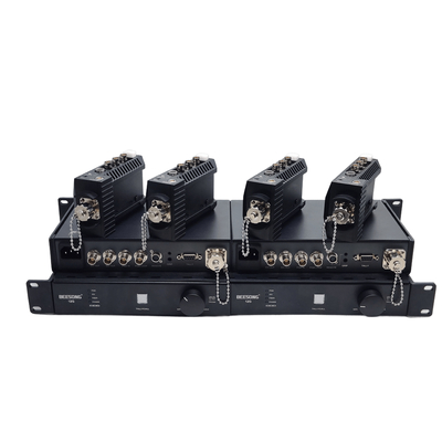 Rack-mount Chassis 4K SDI So-ny Camera Fiber Transmission System, Fibre Camera Adaptor + Fibre Base Station supplier