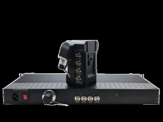 V-mount 12G SDI Fiber Optic Box with PGM supplier
