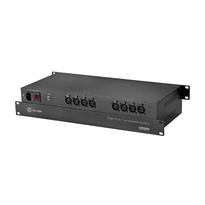 8 Channel Forward Broadcast Audio Fiber Extender with Analog XLR Transmission supplier