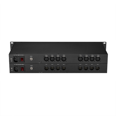 8 Channel Forward Broadcast Audio Fiber Extender with Analog XLR Transmission supplier
