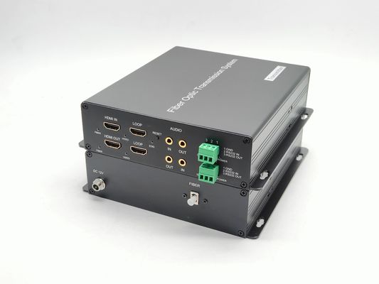 Bidirectional 4K30Hz HD-MI Video to Fiber Converter With 3.5mm Audio, RS485/RS232 Data supplier