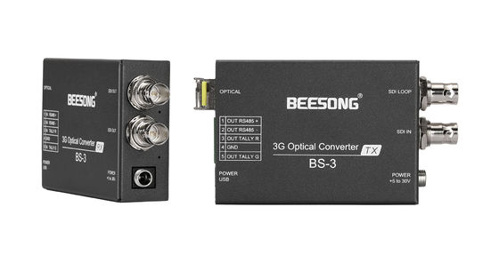 3G SDI Fiber Optic Converter With Tally, RS485, SFP Module supplier