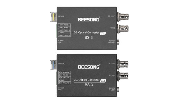 3G SDI Fiber Optic Converter With Tally, RS485, SFP Module supplier