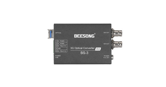 3G SDI Fiber Optic Converter With Tally, RS485, SFP Module supplier