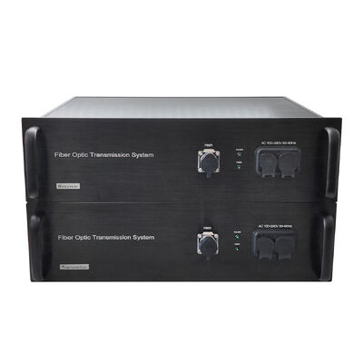 12G SDI Video Fiber Transmission System with XLR Audio, Network, CNlinko Dual LC Fiber Connector supplier