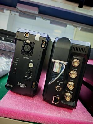 12G Camera Fiber Converter in Live Production With Multiple Signals, SMPTE Hybrid Cable to Supply Power supplier