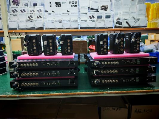 12G Camera Fiber Converter in Live Production With Multiple Signals, SMPTE Hybrid Cable to Supply Power supplier