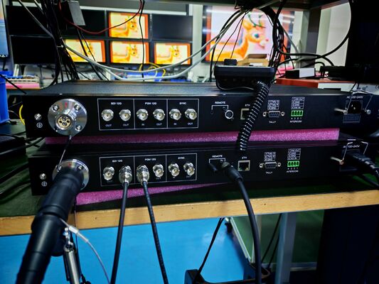 12G SDI Camera Fiber Adaptor With Ethernet, Intercom, Tally, Remote For Live Broadcasts supplier