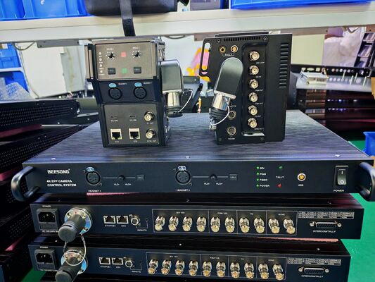 Tri-Level SYNC 12G SDI Fiber Camera Converter With Genlock, 4 Wires Intercom, IP Control, Tally, POE+ supplier