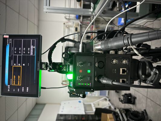 Tri-Level SYNC 12G SDI Fiber Camera Converter With Genlock, 4 Wires Intercom, IP Control, Tally, POE+ supplier