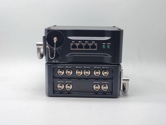 5x 12G SDI Fiber Transmission Mux With 1000M Network supplier