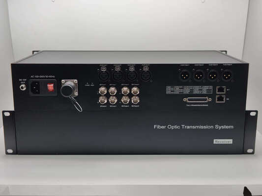 SMPTE 4K Camera Fiber Transmission System with 12G SDI, XLR, Ethernet, DB25 Tally and RS485/232/422 Data supplier