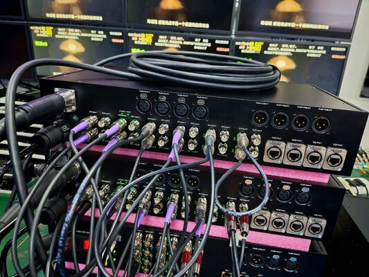 Bidirectional Fiber Transmission System Combine with 12G SDI, XLR Audio, 10GB Ethernet, SMPTE Fiber Connector supplier