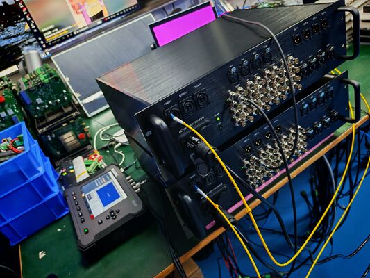 8CH Bidi 12G SDI Video Fiber Transmission System with XLR Audio, 10GB Network, Opticalcon Duo Fiber Connector supplier