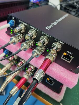 4x 3G SDI Input With 1GB Network Multi-Signals Fiber Transmission Equipment supplier