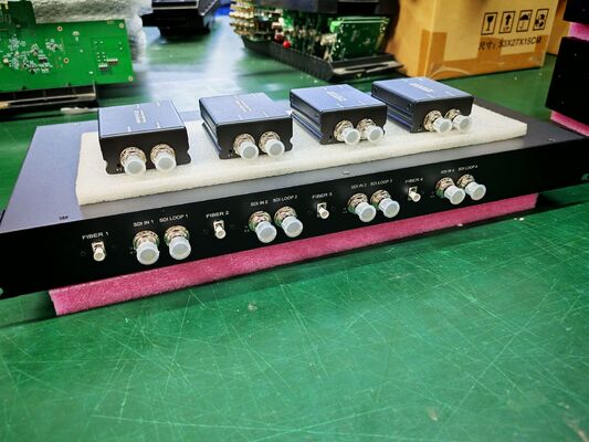 12G SDI Digital Broadcast Video Over Single Mode Fiber Optic 1TX 4RX supplier