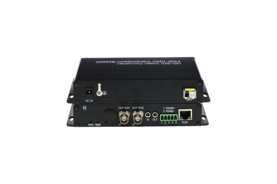1080p/60hz 2 Channel HD SDI fiber optic transmitter and receiver 1310nm / 1550nm Wavelength supplier