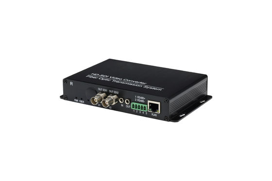 1080p/60hz 2 Channel HD SDI fiber optic transmitter and receiver 1310nm / 1550nm Wavelength supplier