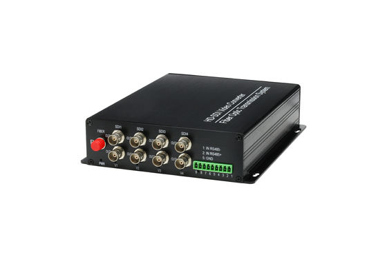 HD SDI to Fiber Converter 4 Channel for CCTV System Optical audio receiver supplier