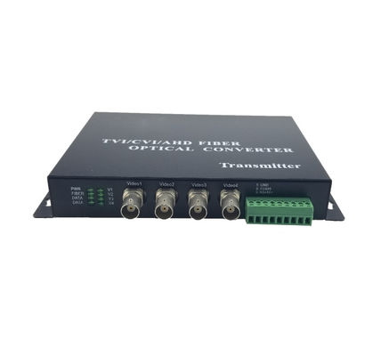4 Channel CVI TVI AHD full hd video converter BNC to Fiber Video Transmitter / Receiver supplier