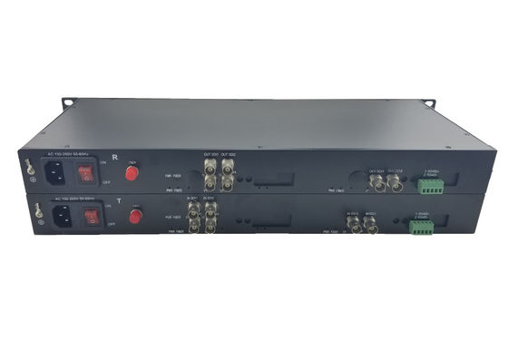 HD-SDI over fiber video converter,1/2/4/8/16-Ch HD-SDI video embeded with audio+1Ch Return 485/232/422,data,1.25G supplier