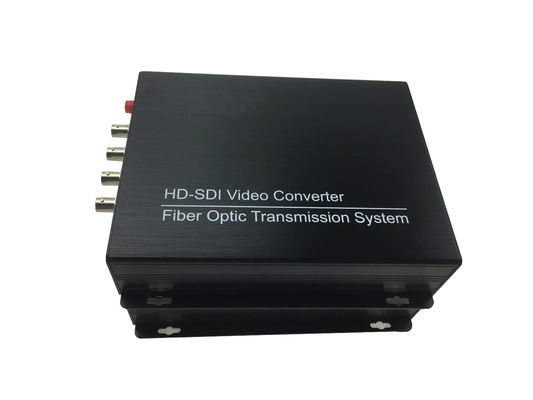5VDC power4 channels HD SDI to Fiber Converter 1.485Gb / s Data rate optical fiber transmitter supplier