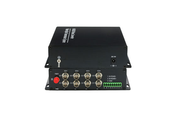 BNC level waterproof HD SDI Extender for cctv camera , 0 ~ 20km fiber optic video transmitter supplier