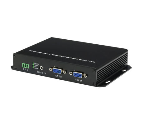 CE VGA To Fiber Converter Audio Video / VGA Multiplexer 1CH Audio + Data + Fiber Port supplier