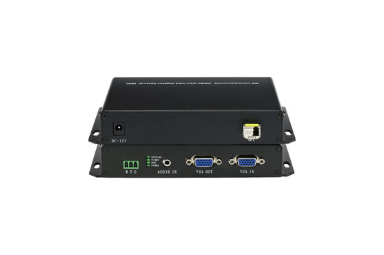 CE VGA To Fiber Converter Audio Video / VGA Multiplexer 1CH Audio + Data + Fiber Port supplier
