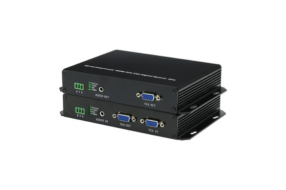 CE VGA To Fiber Converter Audio Video / VGA Multiplexer 1CH Audio + Data + Fiber Port supplier